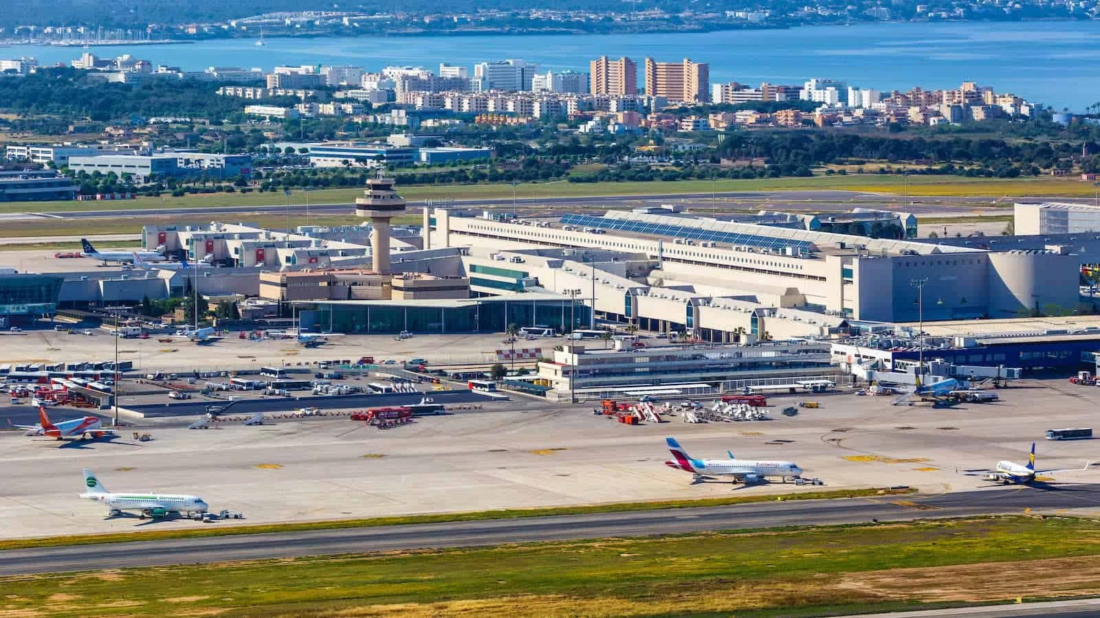  PALMA DE MALLORCA AIRPORT: A MODERN AIRPORT THAT IS THE THIRD BUSIEST IN SPAIN.