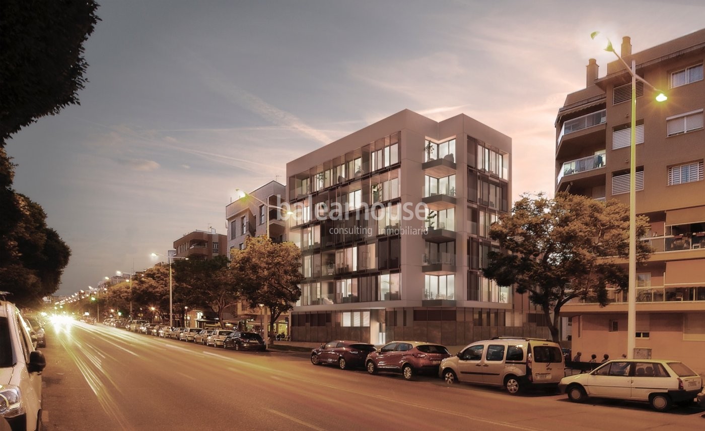 Modernas viviendas de obra nueva en el centro de Palma llenas de luz y altas calidades.