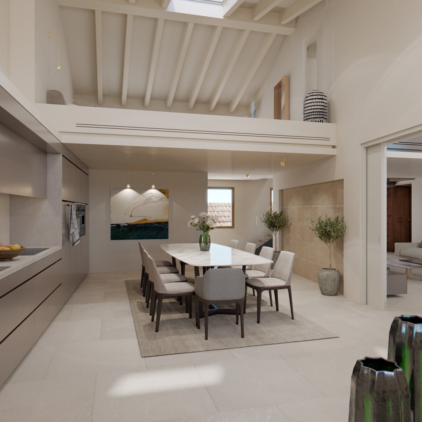 Elegante Maisonette-Wohnung in einem historischen Palast in der Altstadt von Palma.