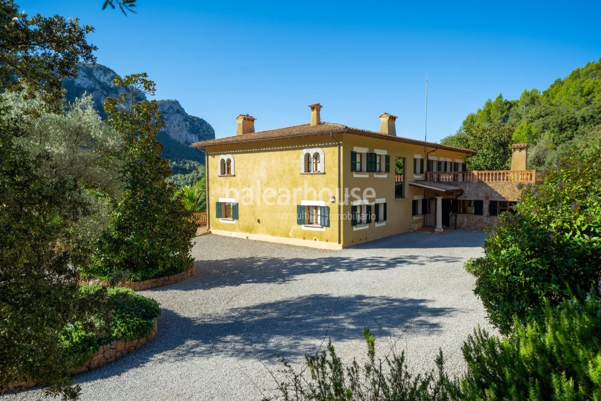 Spectacular estate in the Sierra de Tramuntana for lovers of luxury, comfort and nature.