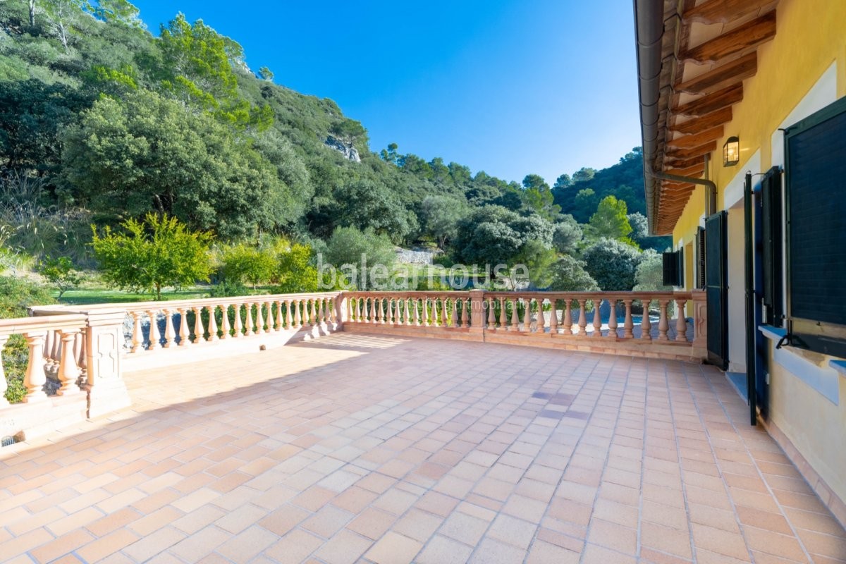 Spectacular estate in the Sierra de Tramuntana for lovers of luxury, comfort and nature.