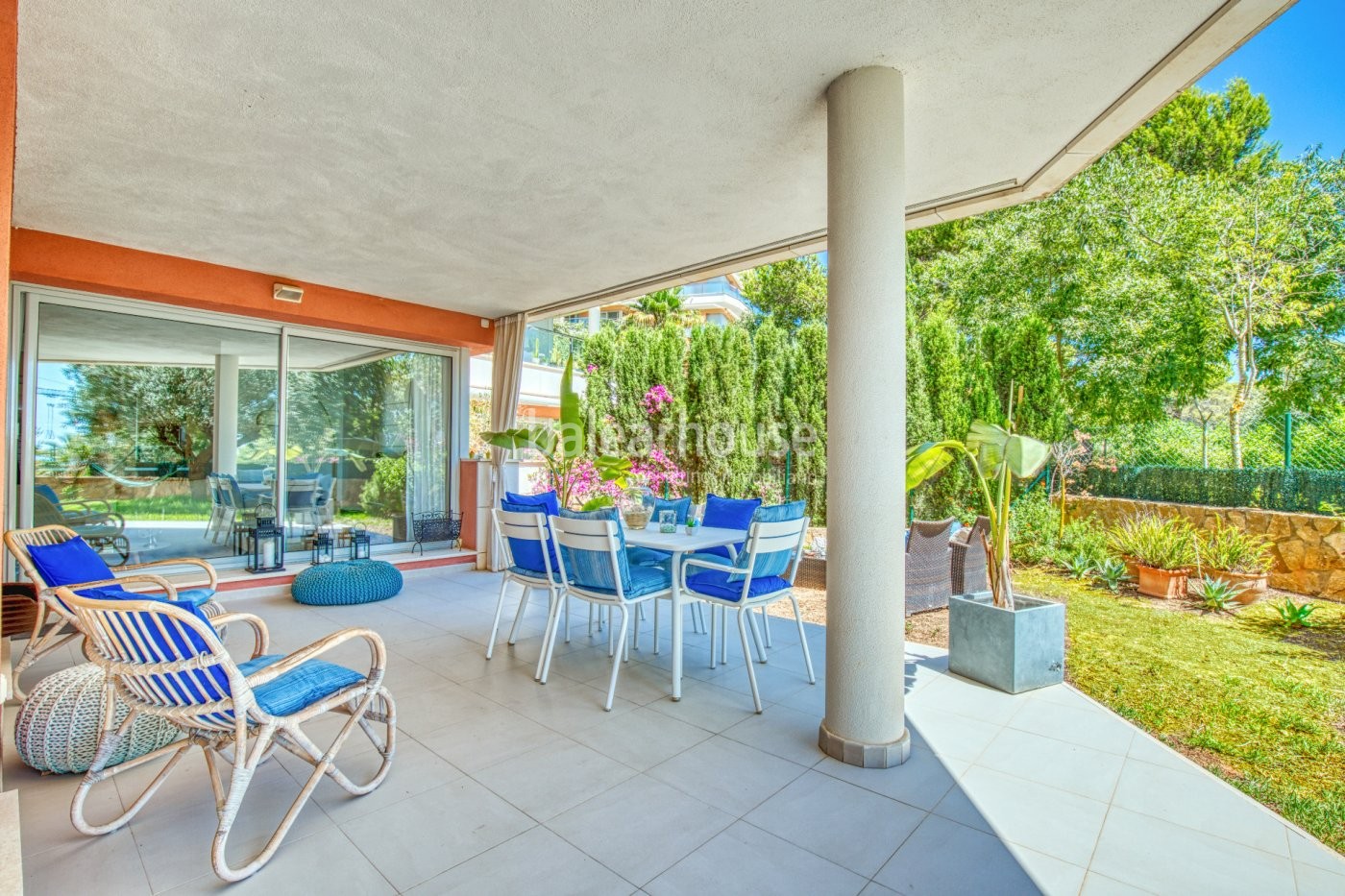 Impresionante planta baja con jardín en lujoso complejo residencial en Sol de Mallorca