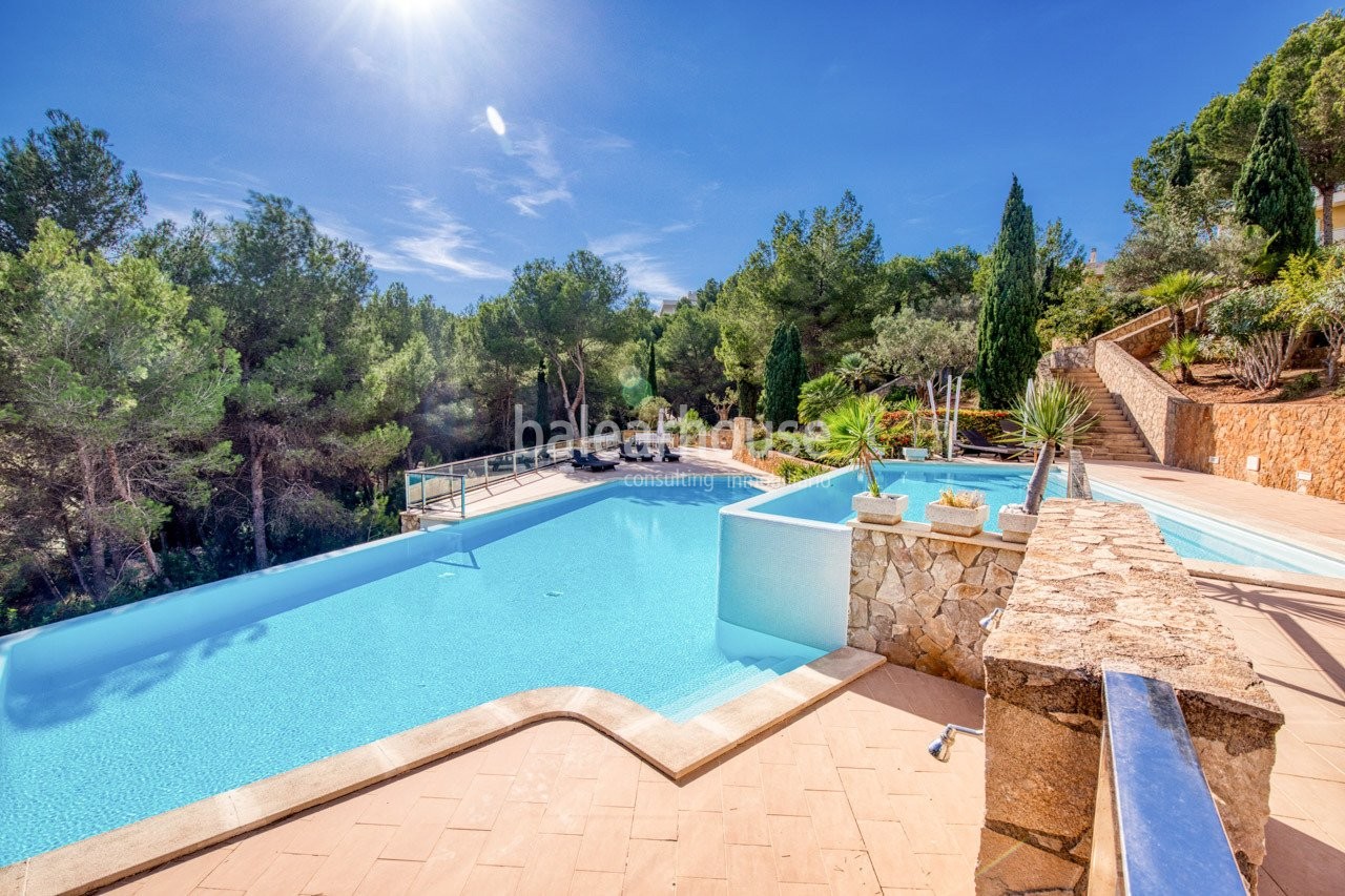 Stunning ground floor with garden in luxurious residential complex in Sol de Mallorca