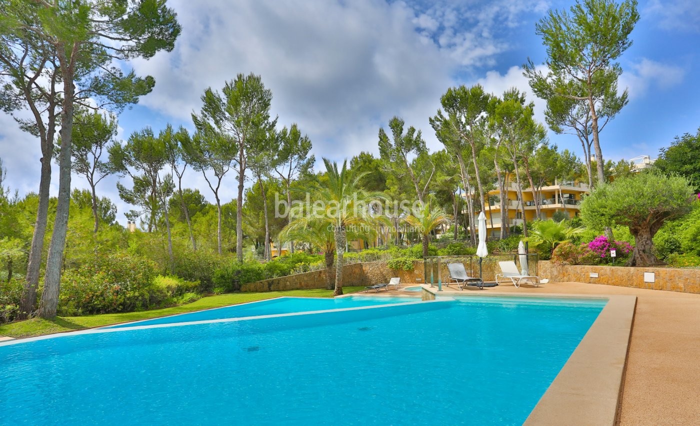 Stunning ground floor with garden in luxurious residential complex in Sol de Mallorca