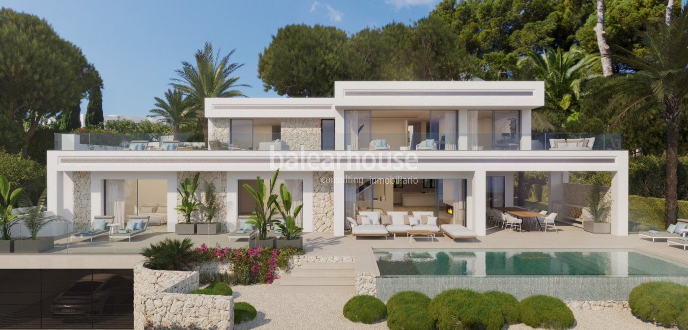 Spectacular designer villa with sea views in Sol de Mallorca