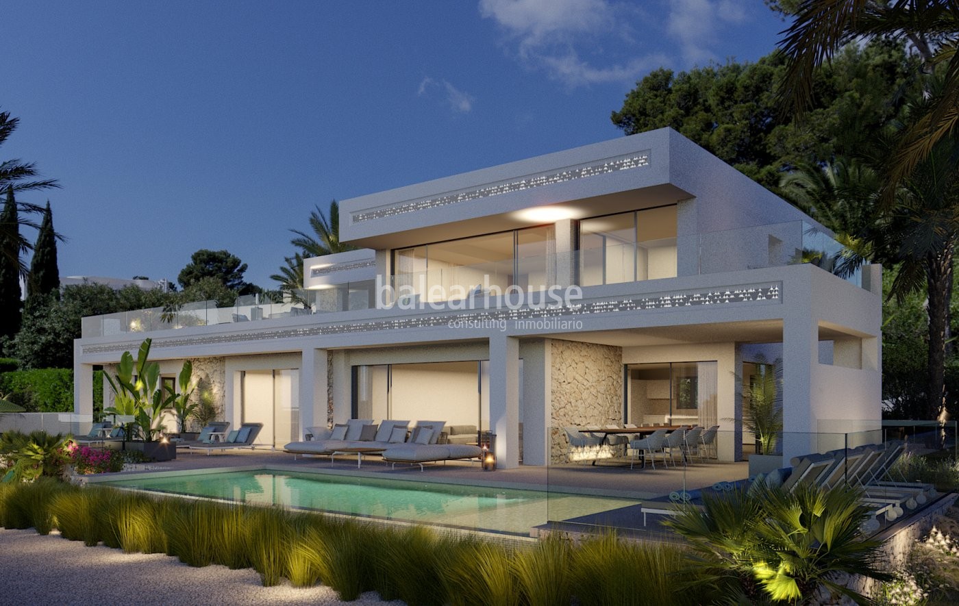 Spectacular designer villa with sea views in Sol de Mallorca
