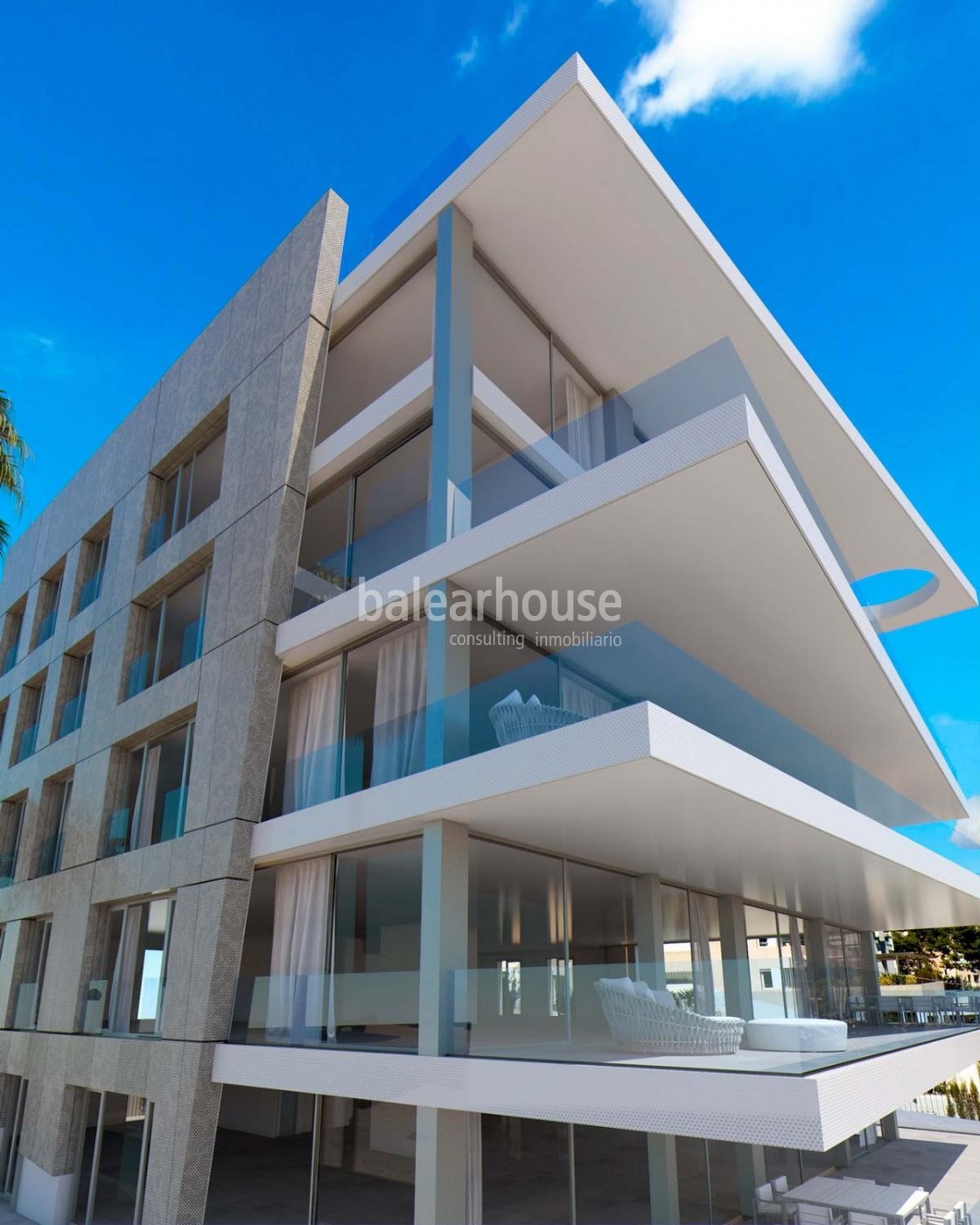 Large and modern new beachfront penthouses with private terrace and solarium on the Paseo Marítimo