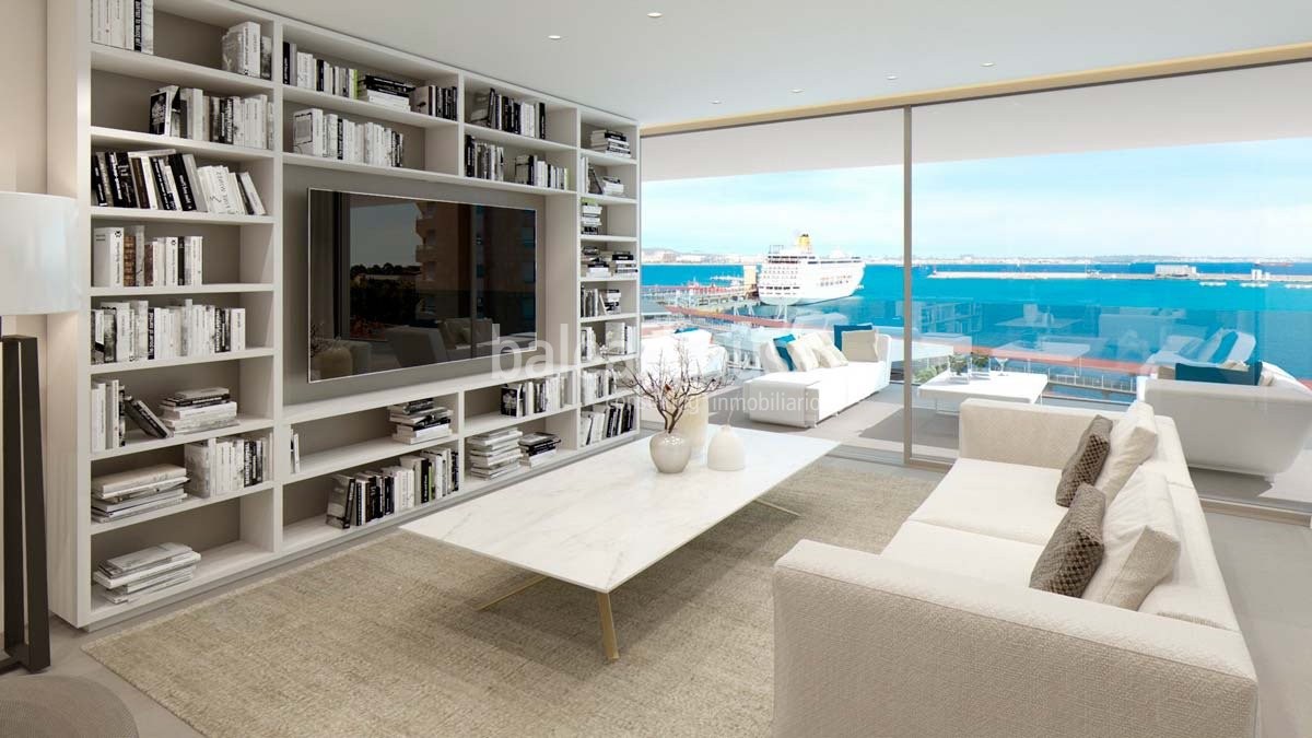 Spectacular new-build homes on the seafront in the unique setting of Palma's Paseo Marítimo