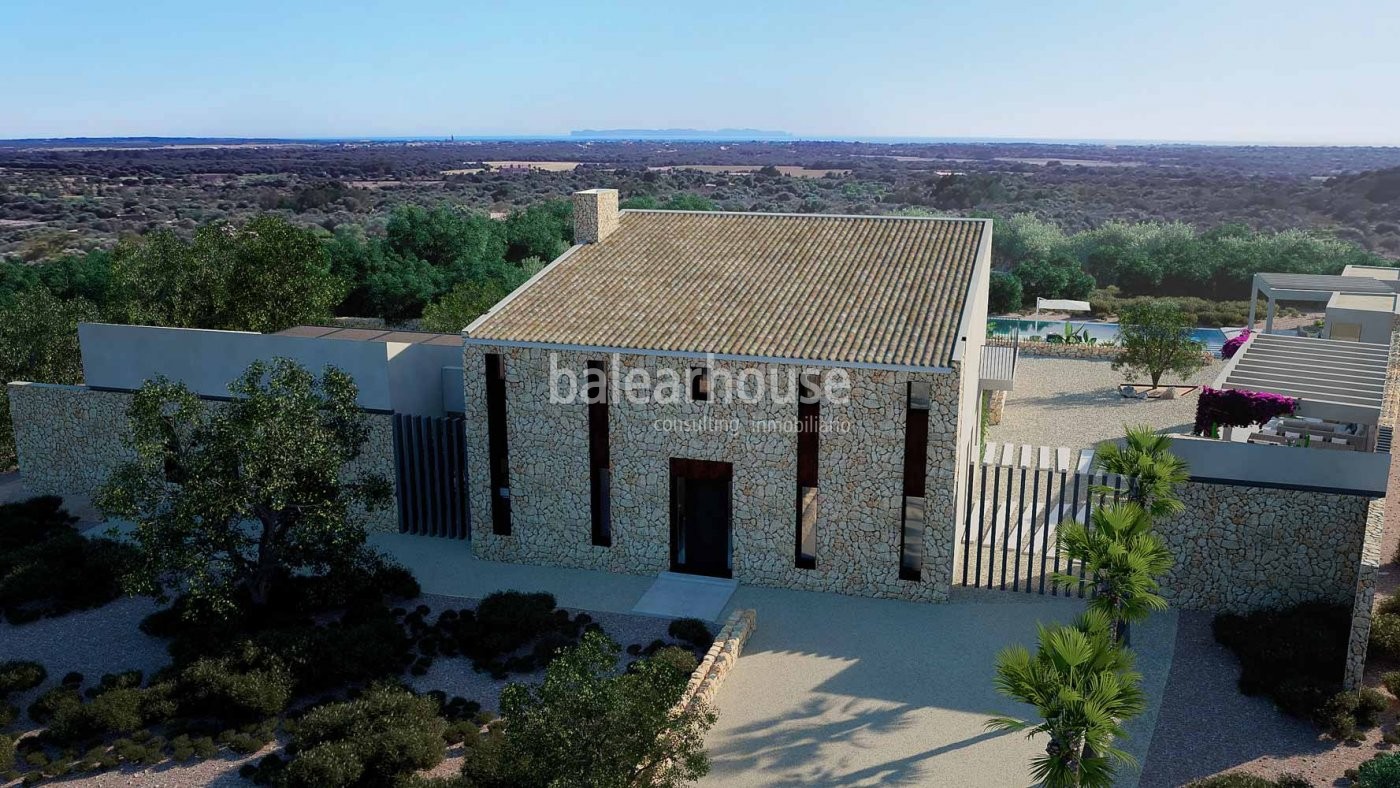 Luxus-Finca-Projekt in Ses Salines, in der Nähe von Santanyi