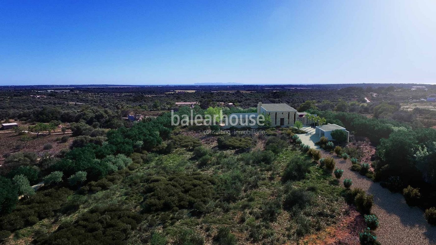 Luxus-Finca-Projekt in Ses Salines, in der Nähe von Santanyi