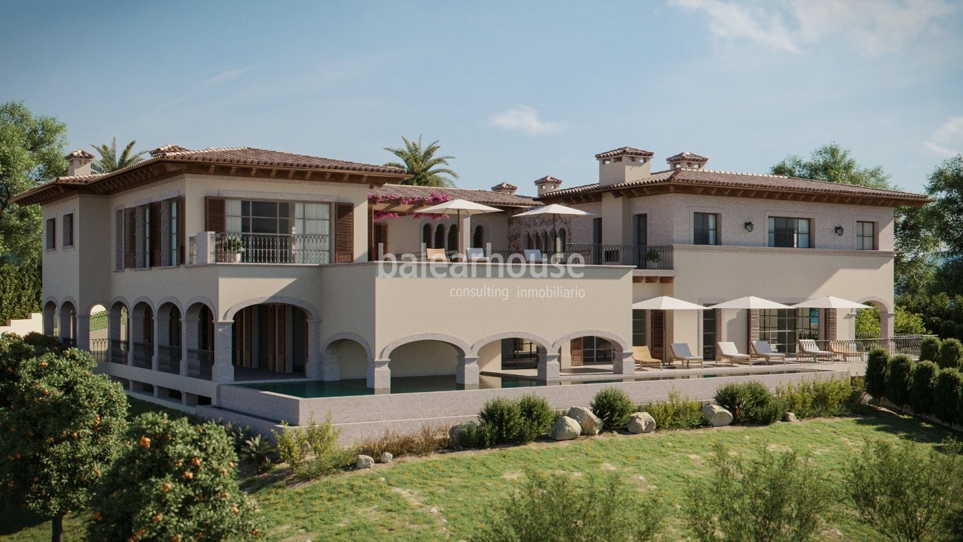 Excelente villa en construcción ubicada en el exclusivo enclave junto al mar de Old Bendinat.