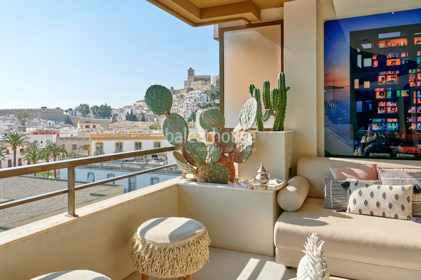 Totally renovated penthouse with incredible views of the harbour and Dalt Vila in Ibiza Town