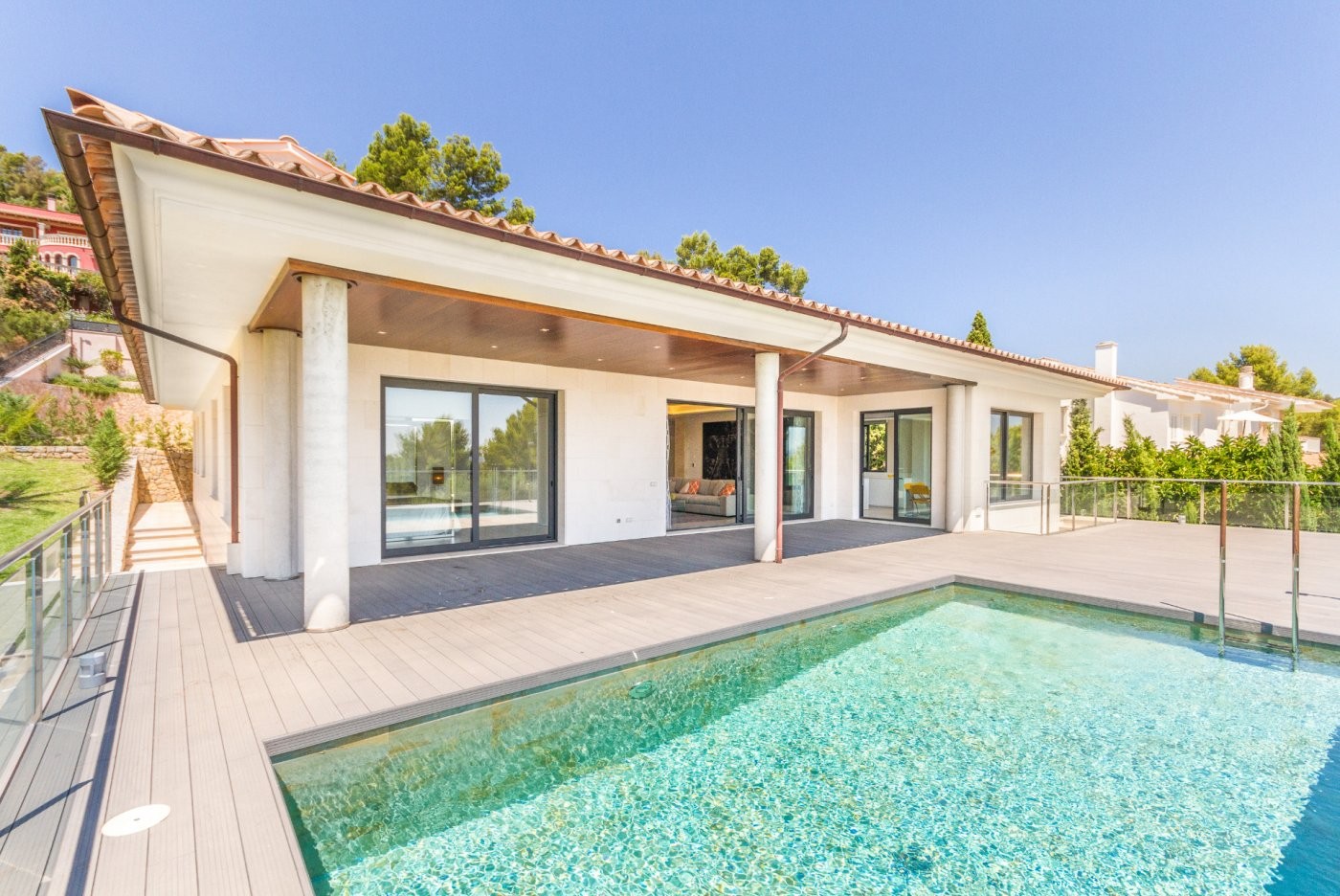 Große Villa mit Schwimmbad, Terrassen und schöner Aussicht in der exklusiven Gegend von Son Vida