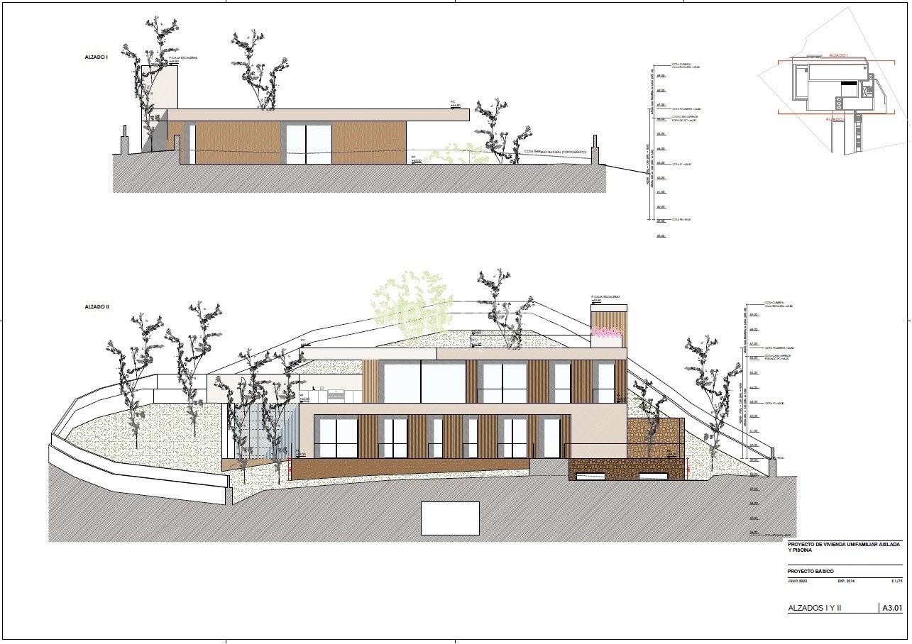 Grundstück mit Luxusvillenprojekt mit Meerblick in Puerto de Andratx