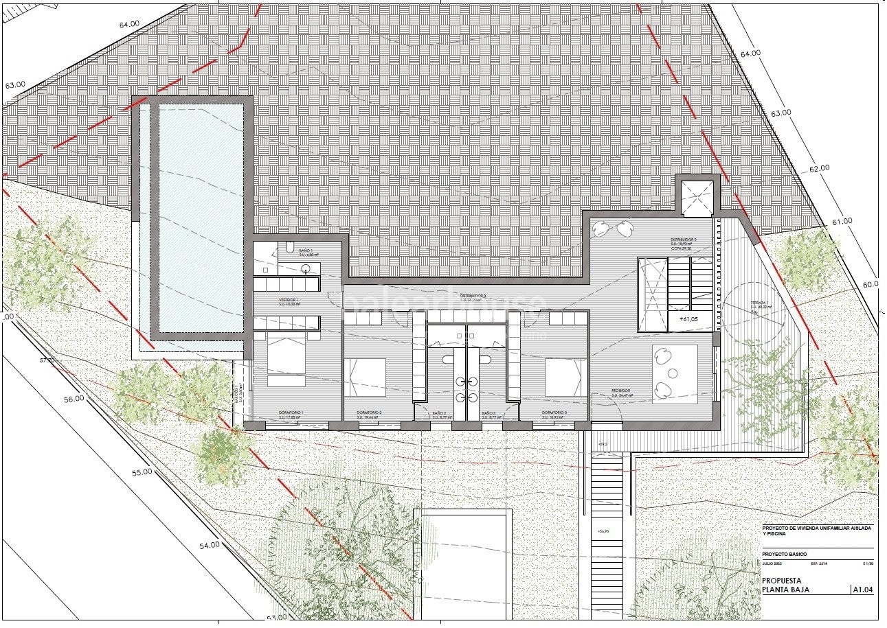 Grundstück mit Luxusvillenprojekt mit Meerblick in Puerto de Andratx