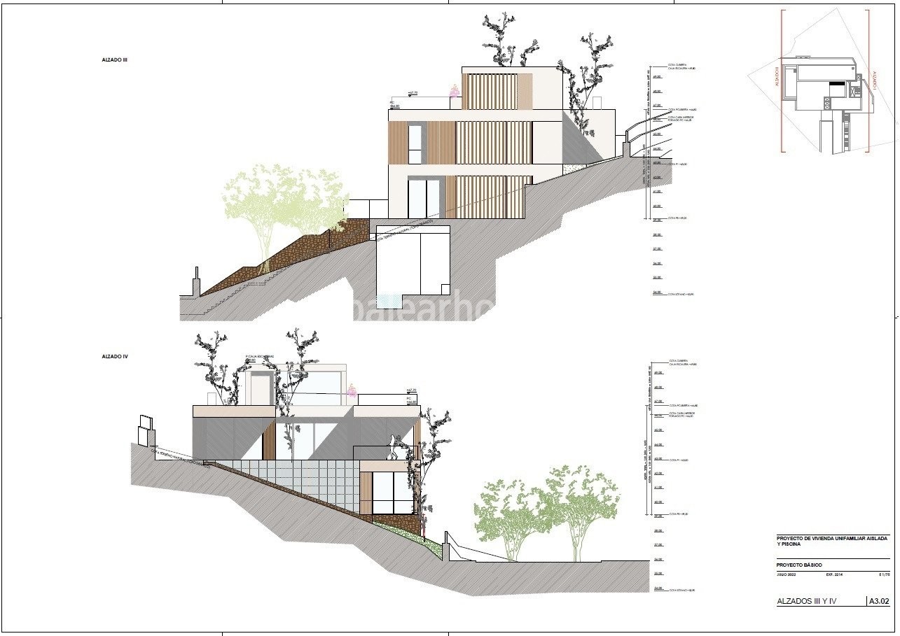 Grundstück mit Luxusvillenprojekt mit Meerblick in Puerto de Andratx