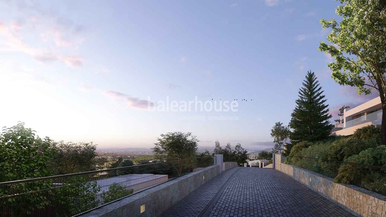 Exclusive project of large villas in Ibiza within a complex with unique views over the golf course.