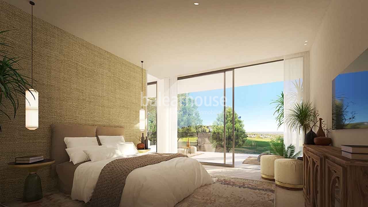 Exclusive project of large villas in Ibiza within a complex with unique views over the golf course.