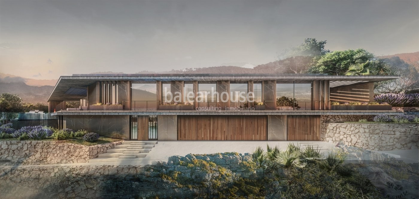 Espectacular ubicación y vistas al mar en este solar con licencia y exclusivo proyecto en Son Vida