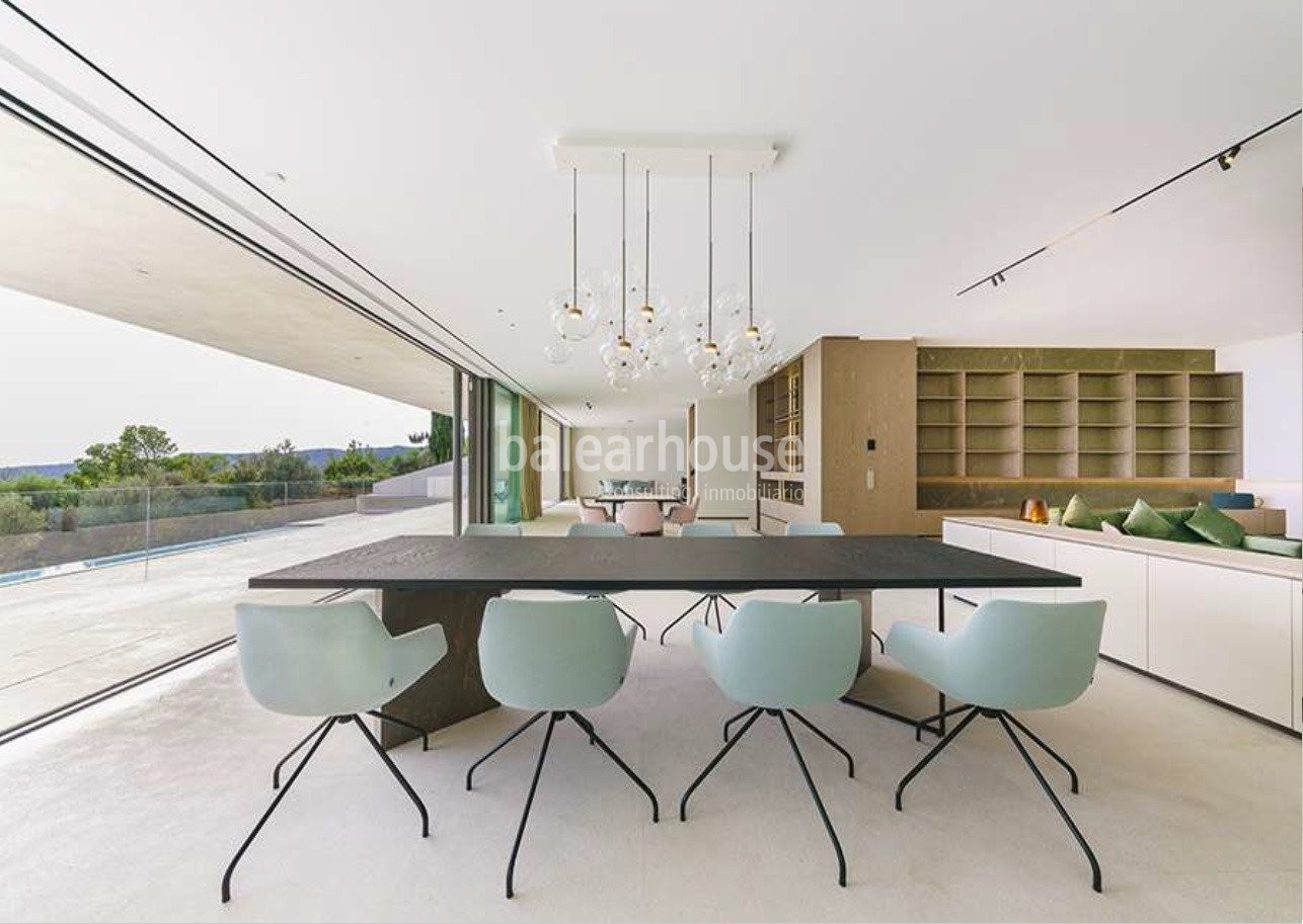 Beeindruckende Designervilla mit herrlichem Blick auf das Meer und Palma an der Spitze von Son Vida