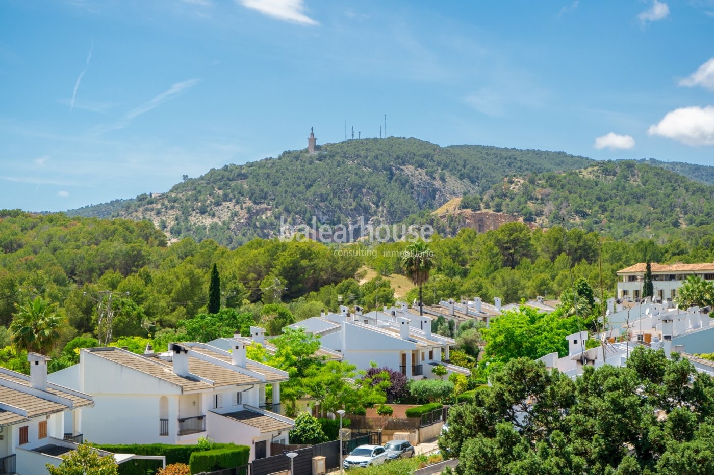 Magnífico ático de grandes espacios con terraza  y vistas al verde paisaje del Castillo de Bellver