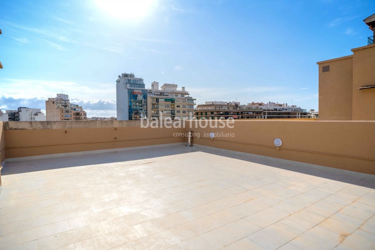 Großzügige, komfortable und helle Wohnung mit großem privatem Sonnendeck in Palmas Zentrum