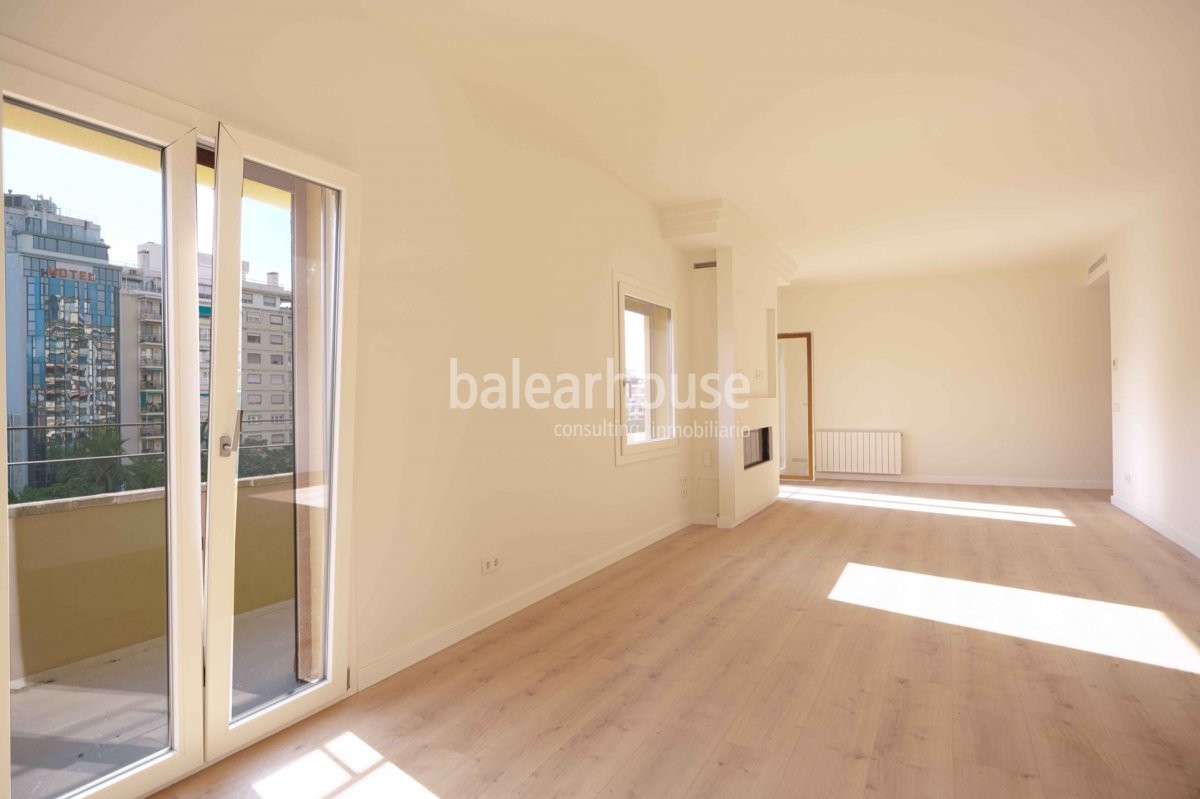 Amplio y confortable piso lleno de luz con gran solárium privado en el centro de Palma
