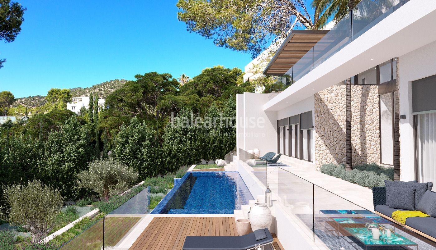 Moderne Neubauvilla mit schöner Aussicht in Camp de Mar