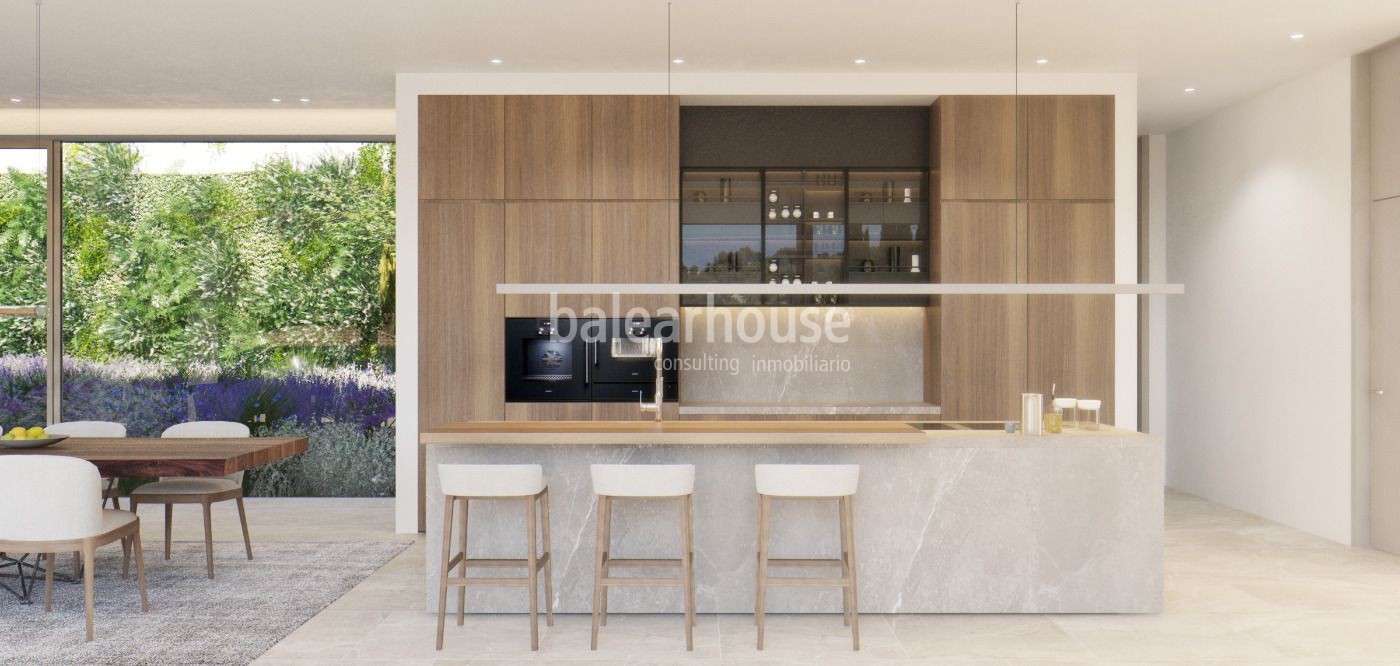 Moderne Luxusvilla im Bau mit Panoramablick in Portals