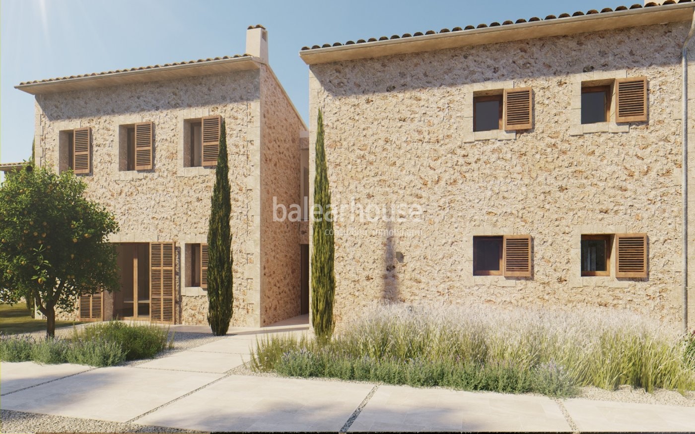 Moderna finca nueva en Alaró con magníficas vistas a la montaña, gran terreno y altas calidades