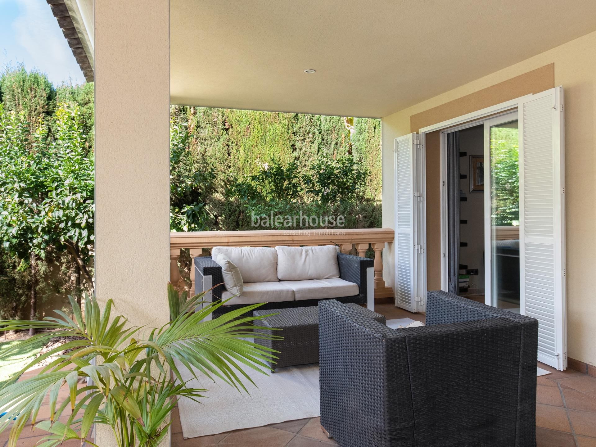 Ausgezeichnete Villa mit sonnigen Terrassen und privatem Schwimmbad in der Nähe von Son Vida.