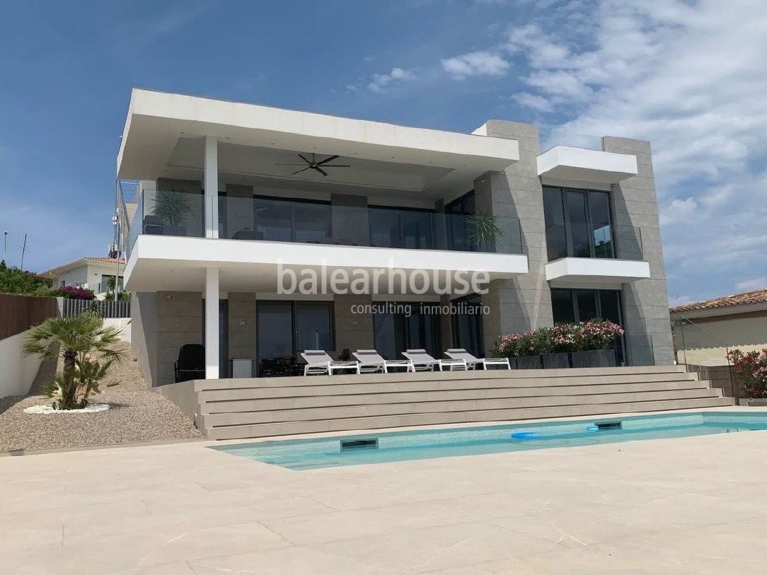 Spektakuläre Designervilla mit sehr schönem Panoramablick in Nova Santa Ponsa