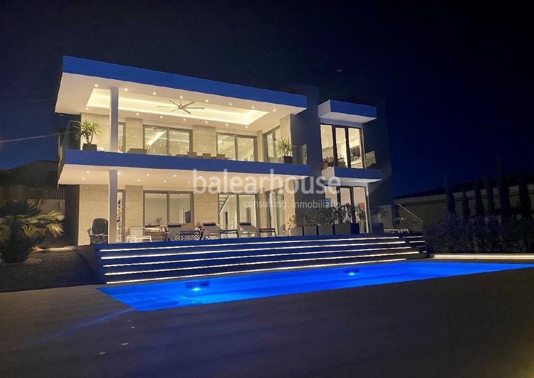 Spectacular designer villa with amazing panoramic views in Nova Santa Ponsa