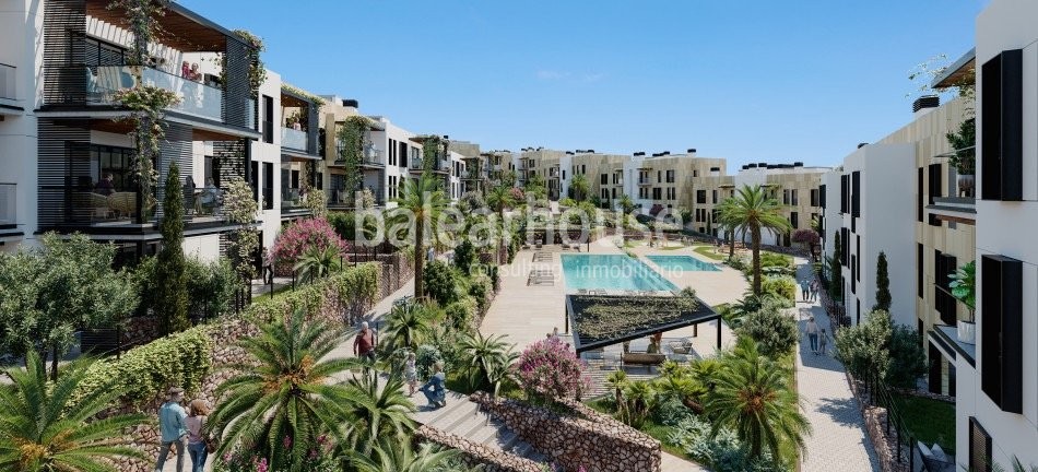 Modern new-build homes in a well-kept complex surrounded by golf and nature