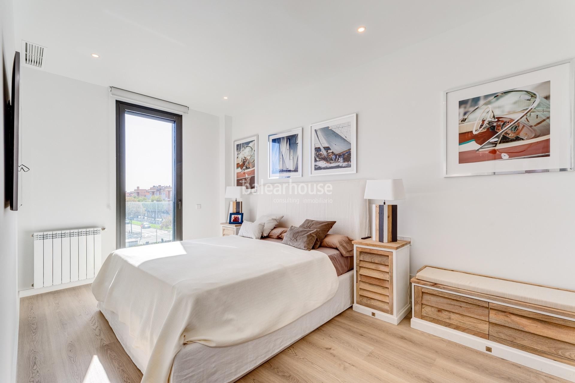 Ausgezeichnetes neues Penthouse in Südlage mit Solarium und privatem Pool in Palma