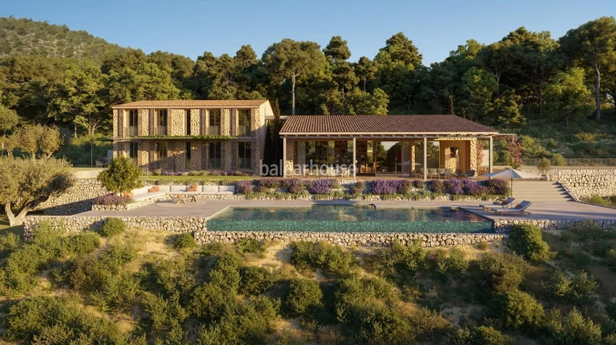 Extraordinary newly built finca in Bunyola surrounded by nature and with the best qualities.