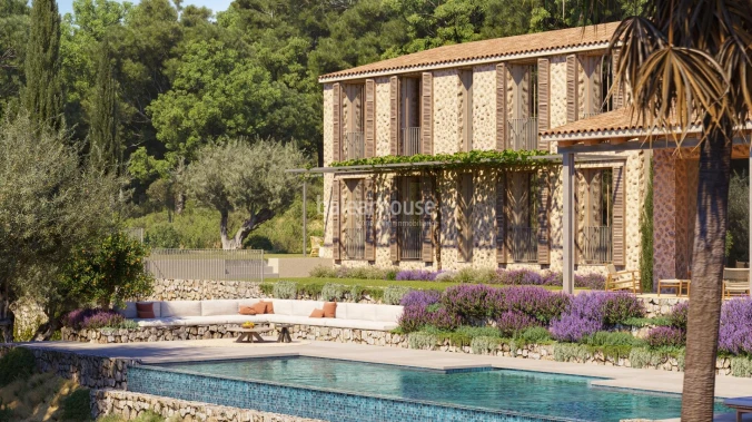 Extraordinary newly built finca in Bunyola surrounded by nature and with the best qualities.