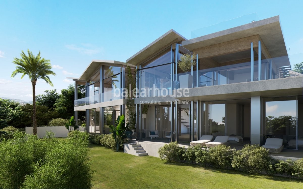 Fantástico proyecto de nueva villa que se funde con unas espectaculares vistas al mar en Santa Ponsa