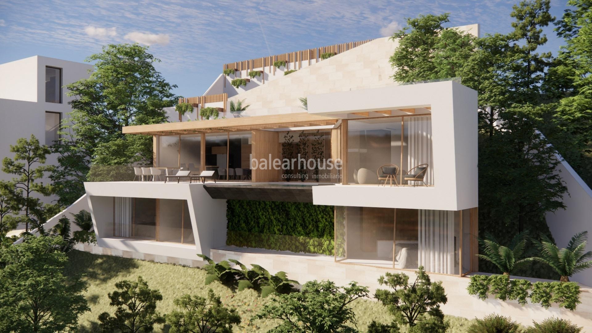 Excellent new built villa in Costa de la Calma with sea view and access to the beach.