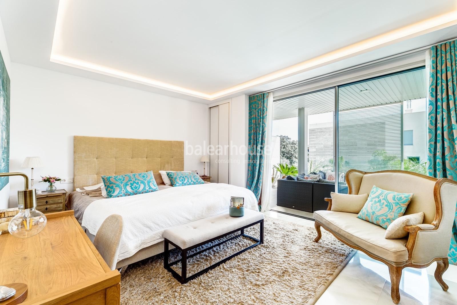 Tolle Wohnung mit hoher Qualität und Südausrichtung vor dem Golfplatz in Palma