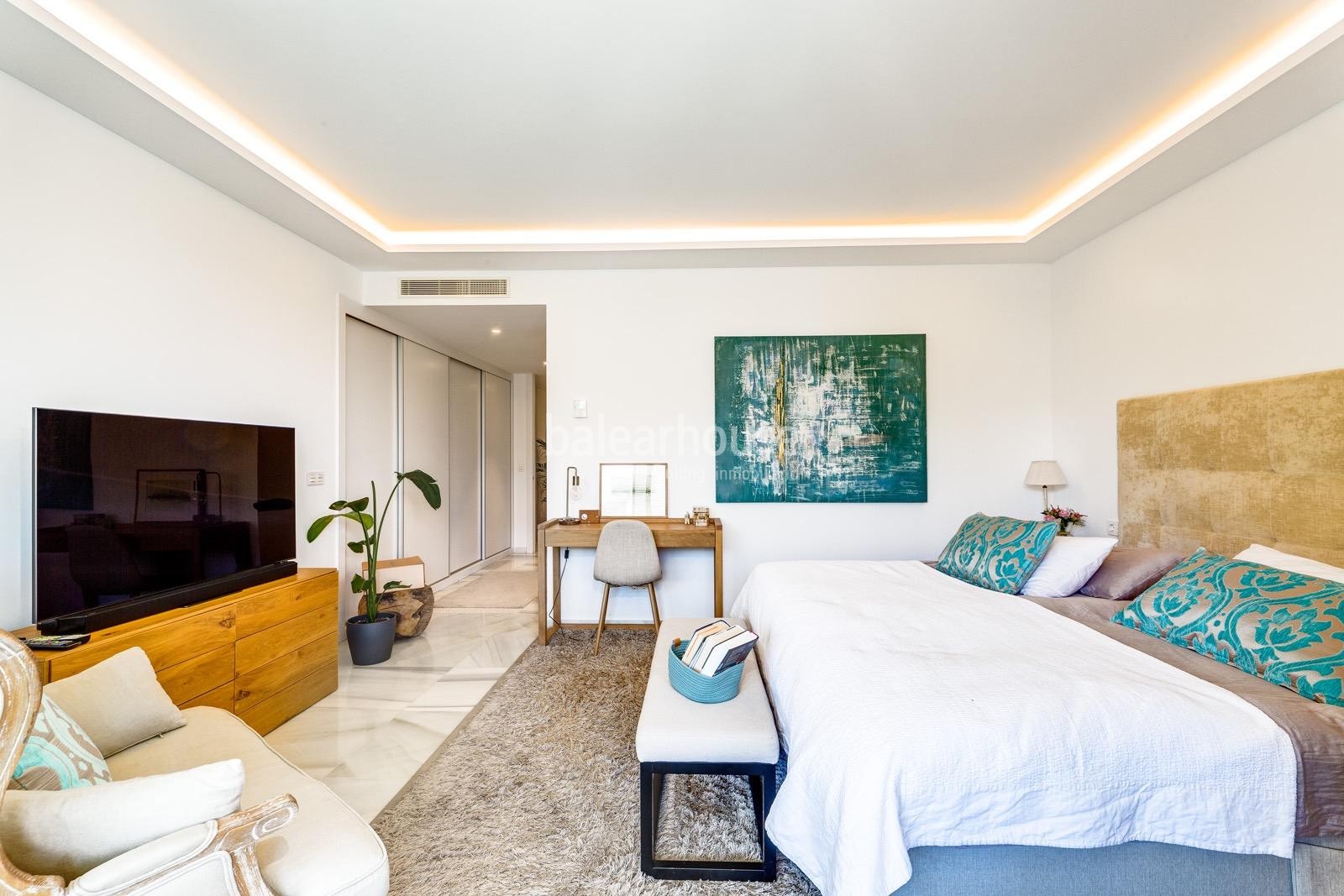 Great flat with high qualities and south orientation in front of the golf course in Palma