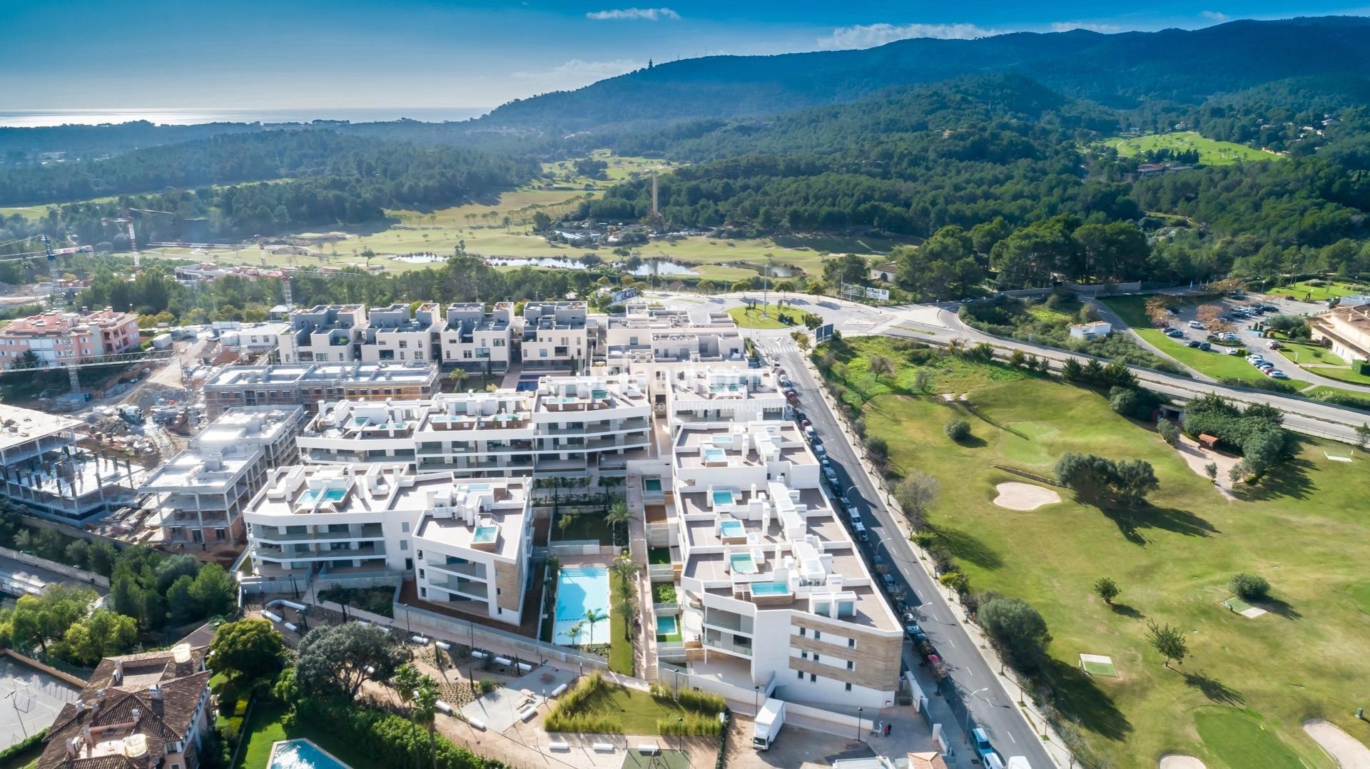 Tolle Wohnung mit hoher Qualität und Südausrichtung vor dem Golfplatz in Palma