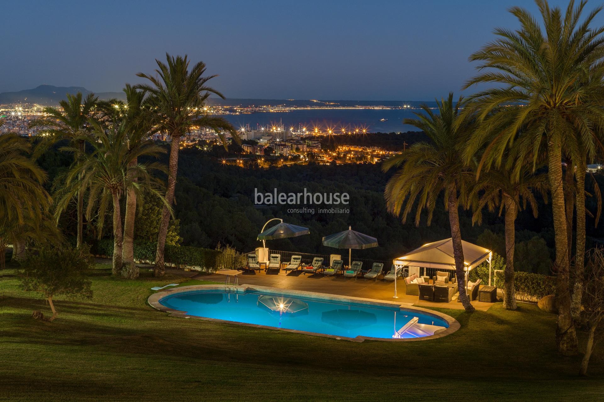 Espectacular propiedad en Son Vida, con privacidad absoluta y las mejores vistas a la bahía de Palma