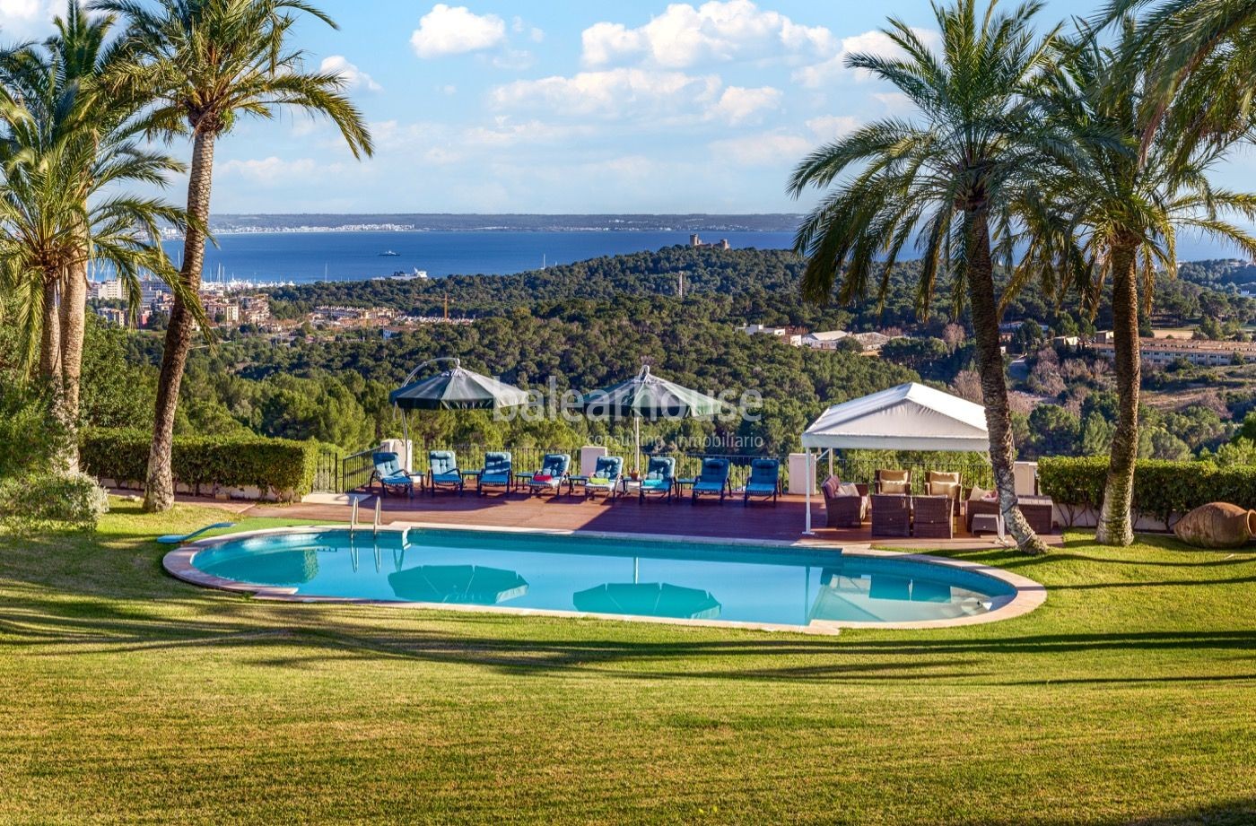Espectacular propiedad en Son Vida, con privacidad absoluta y las mejores vistas a la bahía de Palma