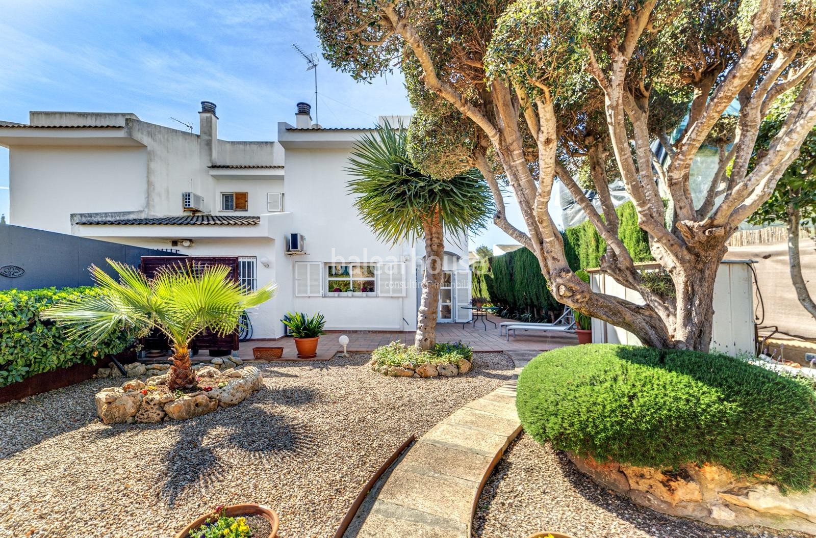 Ausgezeichnete Südlage Haus mit Terrassen und Garten in der grünen Gegend von Sa Teulera in Palma.