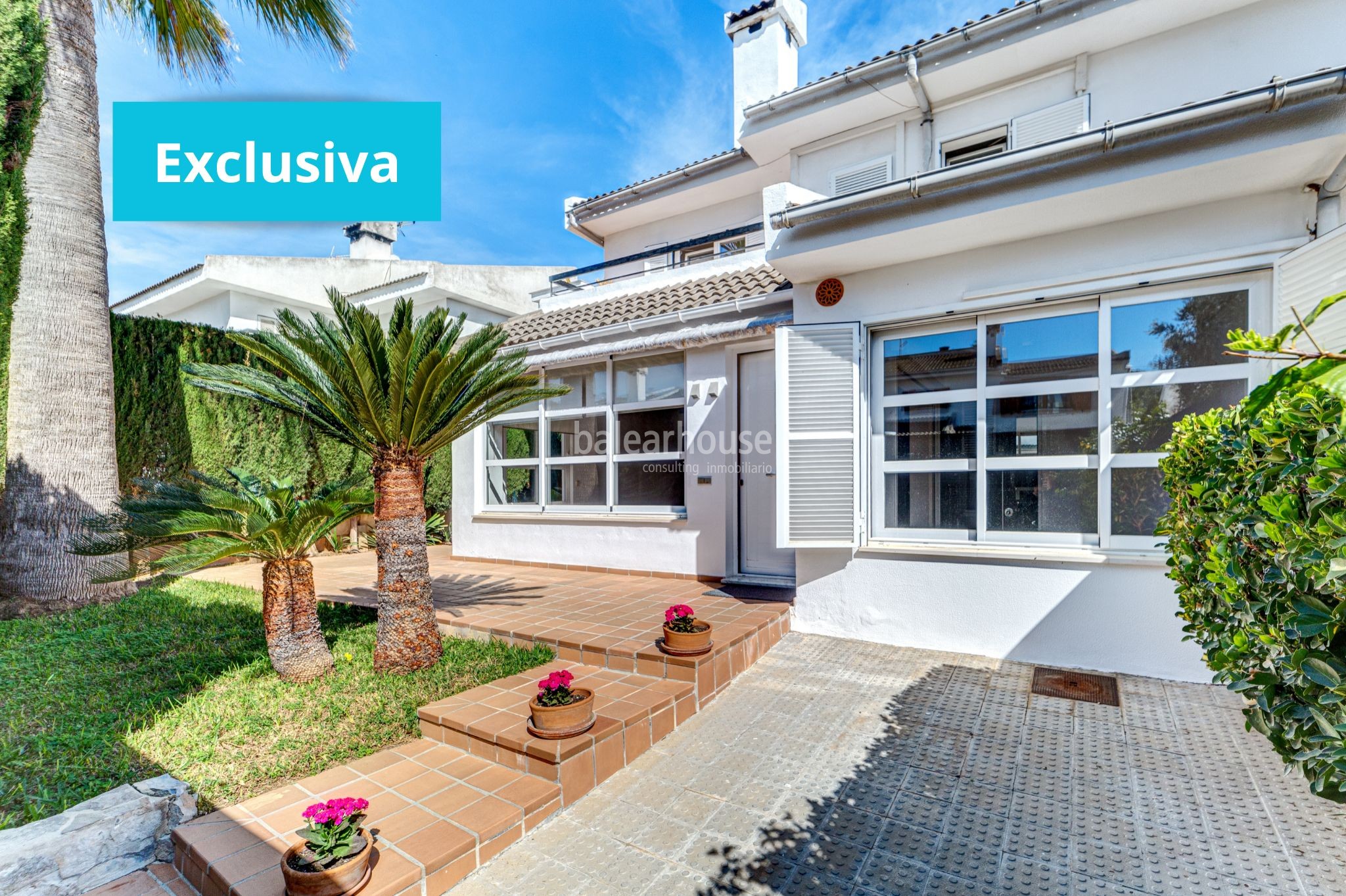 Ausgezeichnete Südlage Haus mit Terrassen und Garten in der grünen Gegend von Sa Teulera in Palma.