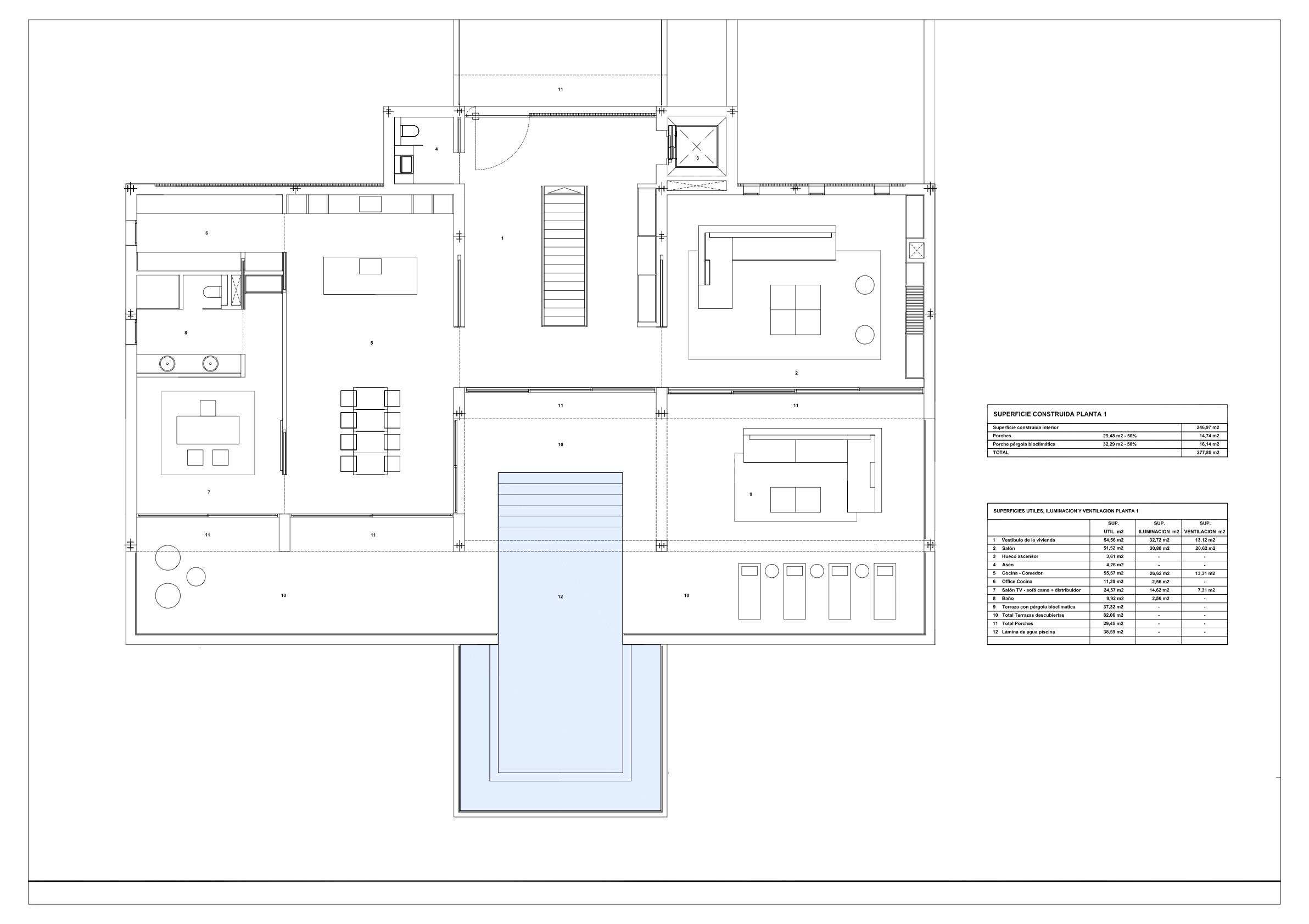 Avantgarde und Design mit atemberaubendem Meerblick in dieser neu gebauten Villa in Son Vida.