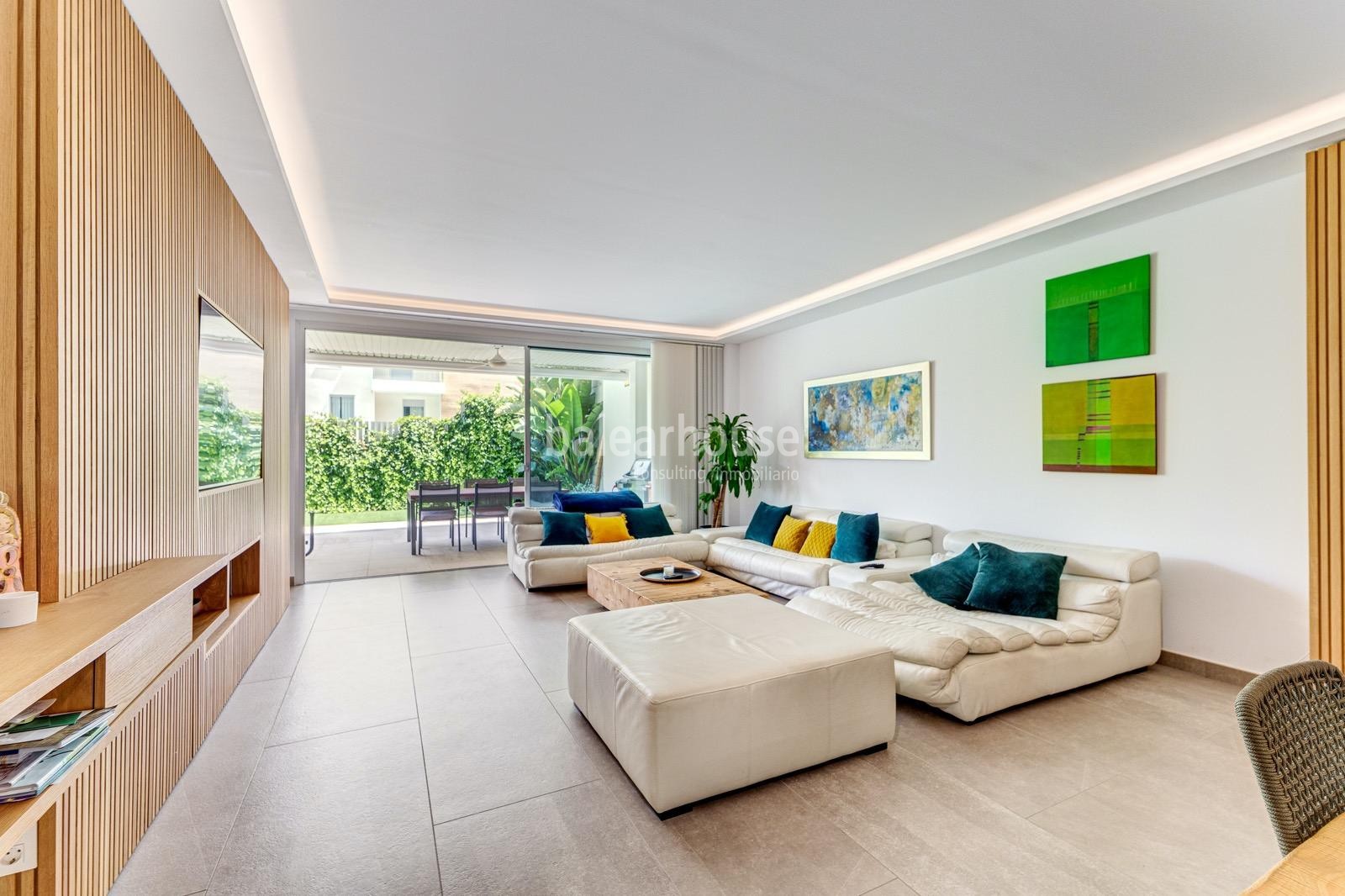 Gran planta baja frente al golf junto a Son Vida con jardín privado y excelentes calidades