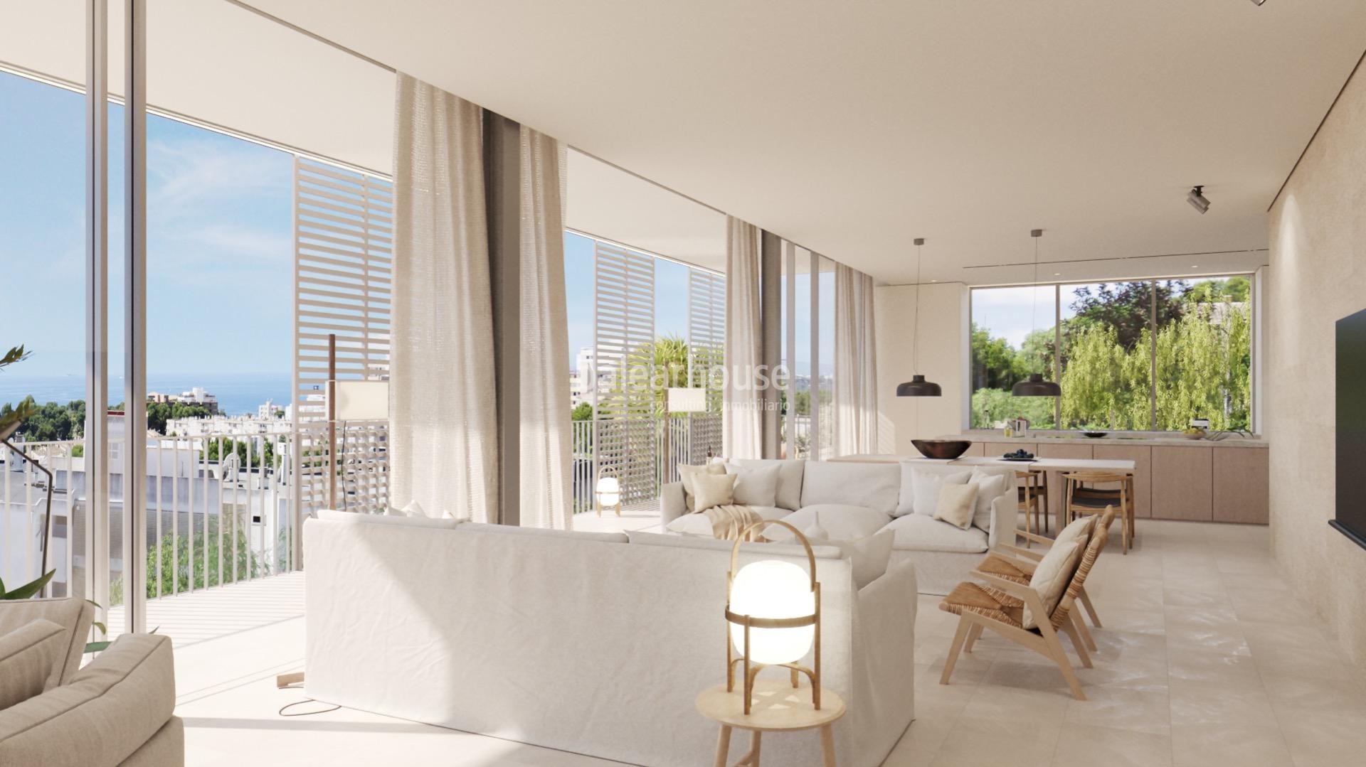 Nueva villa de diseño moderno, altas calidades y vistas al mar en la excelente zona de la Bonanova