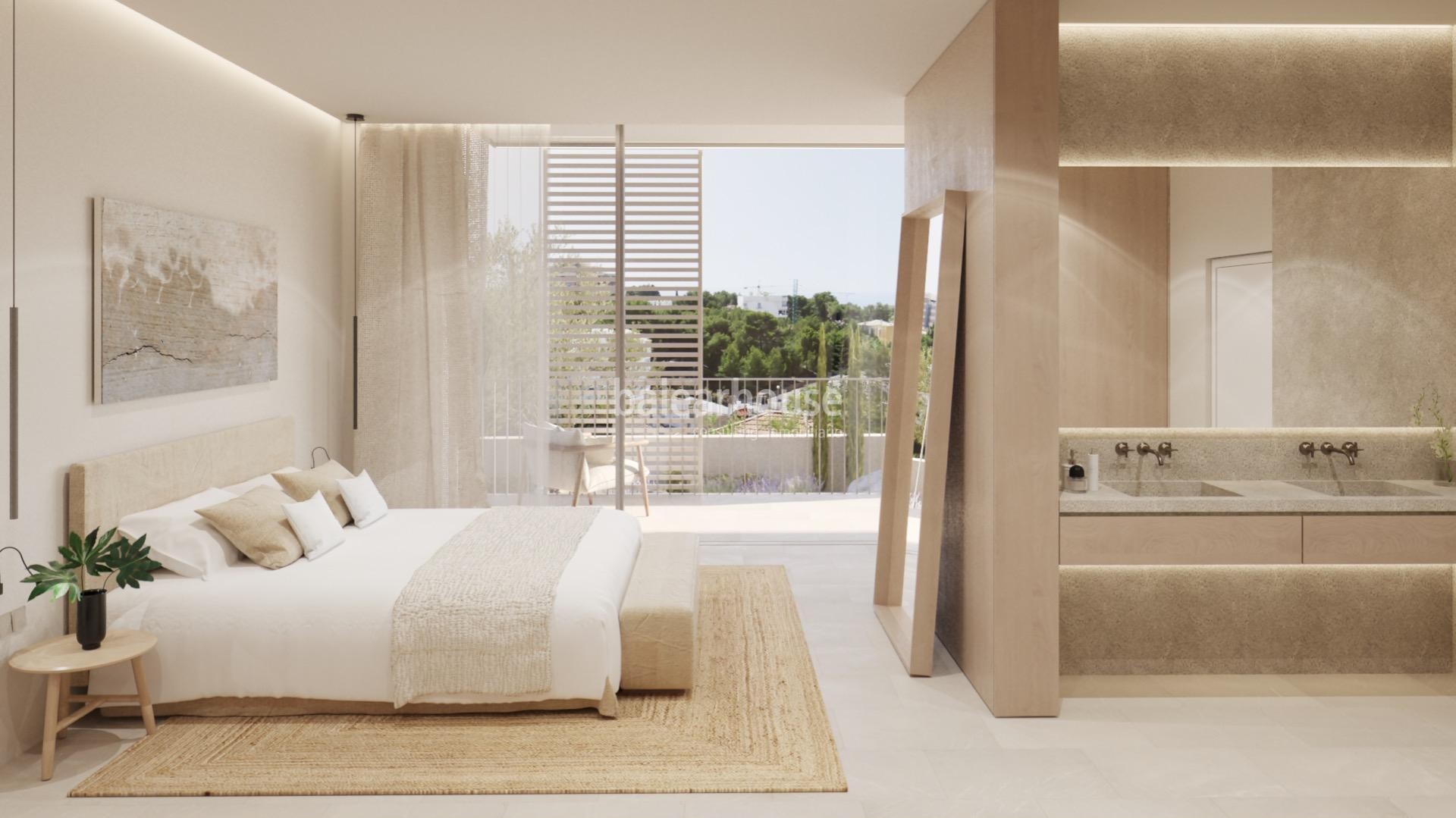 Nueva villa de diseño moderno, altas calidades y vistas al mar en la excelente zona de la Bonanova